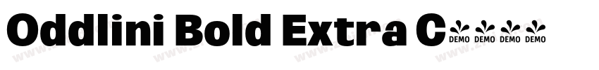 Oddlini Bold Extra C字体转换